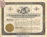 Carteret Electric Light And Power Co. - 1902 Dated Stock Certificate Utility. Fixed Price $29.00.