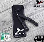 Classic Straight Steel Edge Barber Razor Folding Shaving Knife+ 10 Pcs Blades Us. Fixed Price $8.94.