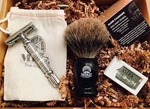 Mike The Mason Complete Wet Shave Kit Hawk Razor Soap Stand Instigatuh. Fixed Price $89.99.