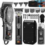 Lqt Professional Barber Kit For Men,cordless Hair Clipper, Beard Trimmer, Foil. Fixed Price $75.99.