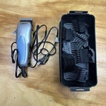 Conair HC244HB Gray, Corded Stainless Steel Hair Clipper With Attachments, Vgc. Fixed Price $14.00.