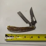 Master 2 Blade Knife Straight Razor Used. Fixed Price $20.48.