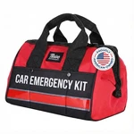 Thrive Car Emergency Kit & Roadside 104 Piece Set, Red Canvas Bag. Fixed Price $75.97.
