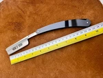 Grim Blades - The Hollow Ground 6/8 Square Tip Straight Razor. Fixed Price $290.00.