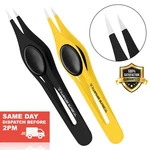 2X Stainless Steel Pointed Tip Tweezer - Precision Eyebrow & Facial Hair Remover. Fixed Price $7.99.