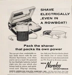 1962 Print Ad Norelco Sportsman Men's Electric Shavers Use Boat Philips Ny,ny. Fixed Price $16.32.