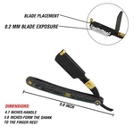 Black And Gold Professional Wooden Double Straight Edge Razor Shaving Grooming. Fixed Price $17.50.