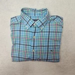 Vineyard Vines Shirt Mens Medium Blue Plaid Slim Tucker Long Sleeve Button Up. Fixed Price $26.72.