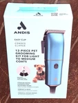 Andis 12 Easy Clip Corded Pet Grooming Kit For Light To Medium Coats #561451. Fixed Price $54.59.
