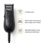 Wahl Professional Peanut Beard Trimmer Hair Clipper Kit 4 Combs 8655-200 Black. Fixed Price $59.95.