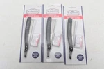 3 Scalpmaster Profesional Straight Razor W/ 5 Double Edge Stainless Steel Blade. Fixed Price $19.80.
