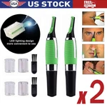 2PCS Men Nose Face Neck Eyebrow Hair Mustache Beard Trimmer Shaver Clipper. Fixed Price $8.45.