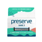Preserve Shave 3 Razor Blade Cartridge 4 Count Ultimate Comfort And Preci.... Fixed Price $12.69.