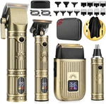Bomxin Hair Clippers Men T-blade Barber Trimmer Set. Fixed Price $223.99.