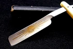 Rare Henckels 124 Friodur Straight Razor - Goldwashed Butterscotch Germany. Fixed Price $149.99.