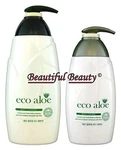 Korea Cosmetics Eco Aloe Vera Body Cleanser 750ML + Essence (lotion) 500ML. Fixed Price $37.40.
