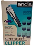 Andis Super Select Cord/cordless Rechargeable Clipper, Model # 22805. Fixed Price $99.99.