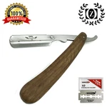 Zeepk Wood Handle Straight Razor Cut Throat Shavette Rasoir + 10 Shaving Blades. Fixed Price $14.99.