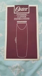 Instructions For Oster Finisher Clipper. Fixed Price $9.99.