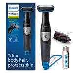 Philips Norelco Bodygroom Series 1100, Showerproof Trimmer, Black, One Size. Fixed Price $8.00.