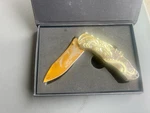 Masters Collection Dragon Wrapped Handle Knife Gold/black Steel Blade MC045 B98. Fixed Price $16.95.