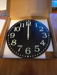 New 12 Inch Glow The Dark Wall Clock Runs On Aa Battery. Fixed Price $19.99.