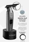 Cocco Veloce Pro Matte Grey Trimmer, Brushless Motor With Digital Gap Dlc Blade. Fixed Price $149.99.