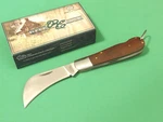 Rite Edge 210600 Hawkbill Wood Handle Folding Lockback Pocket Knife 4" Closed. Fixed Price $13.15.